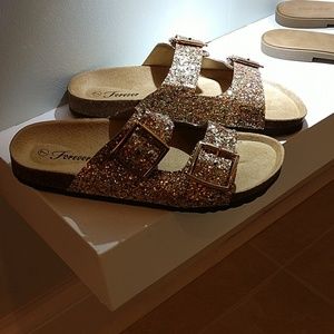 Glitter sandals